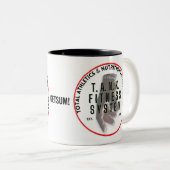 TFS black and white coffee or tea mug  ツートーンマグカップ (正面右)