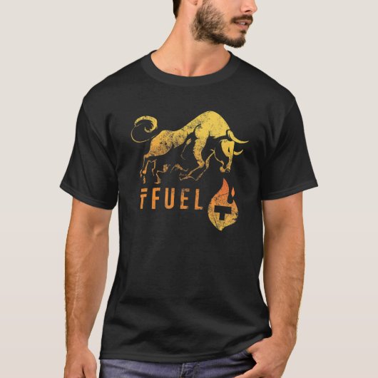 TFUELブルランを加熱!シータ燃料暗号Bl Tシャツ (正面)