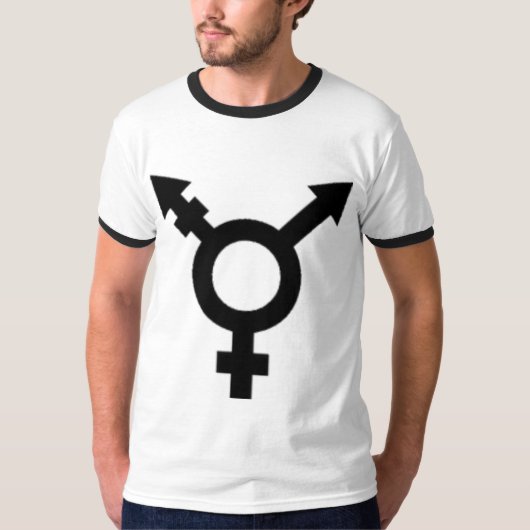 tgの記号の黒 tシャツ (正面)