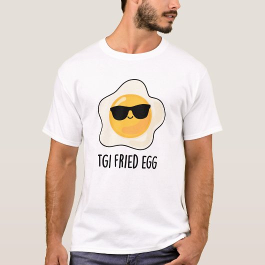 TGI卵焼きおもしろい食品パン Tシャツ (正面)
