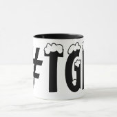 #TGIC神感謝していよクリスマス、引用文のハッシュタグ・マグ マグカップ (中央)