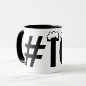 #TGIC神感謝していよクリスマス、引用文のハッシュタグ・マグ マグカップ (正面左)