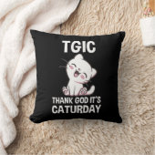 TGIC 猫の日万歳 クッション (ブランケット)