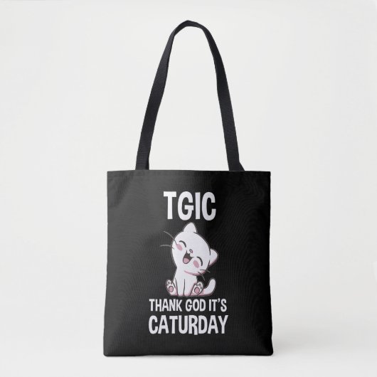 TGIC 猫の日万歳 トートバッグ (正面)