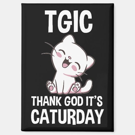 TGIC 猫の日万歳 マグネット (正面)