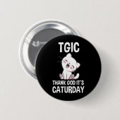 TGIC 猫の日万歳 缶バッジ (正面&裏面)