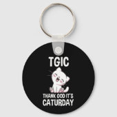 TGIC Thank God It's Caturday キーホルダー (裏面)