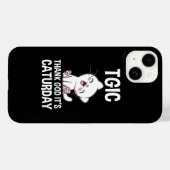 TGIC Thank God It's Caturday Case-Mate iPhoneケース (裏面 (横))