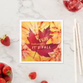 TGIFグッ感謝していドーズ秋紅葉 スタンダードカクテルナプキン (インサイチュ)