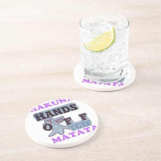 TGIFハクナマタハンズオフブーおもしろい顔 コースター (側面)