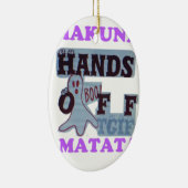 TGIFハクナマタハンズオフブーおもしろい顔 セラミックオーナメント (右)