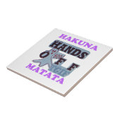 TGIFハクナマタハンズオフブーおもしろい顔 タイル (側面)