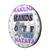 TGIFハクナマタハンズオフブーおもしろい顔 ダーツボード (正面右)