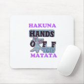 TGIFハクナマタハンズオフブーおもしろい顔 マウスパッド (マウス)