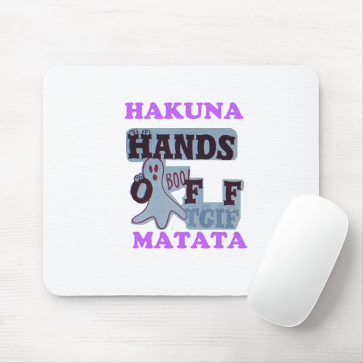 TGIFハクナマタハンズオフブーおもしろい顔 マウスパッド (マウス)