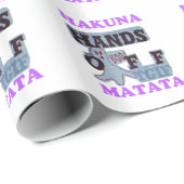 TGIFハクナマタハンズオフブーおもしろい顔 ラッピングペーパー (ロールコーナー)