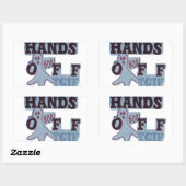 TGIFハクナマタハンズオフブーおもしろい顔 長方形シール (シート)