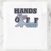 TGIFハクナマタハンズオフブーおもしろい顔 長方形シール (バッグ)