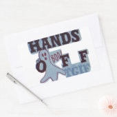 TGIFハクナマタハンズオフブーおもしろい顔 長方形シール (封筒)