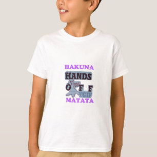 TGIFハクナマタハンズオフブーおもしろい顔 Tシャツ