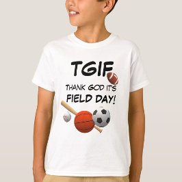 TGIFフィールド日 Tシャツ