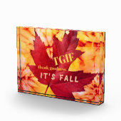 TGIF引用文感謝していグッドネス秋紅葉 フォトブロック (右)