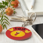 TGIF絵文字 キーホルダー (側面)
