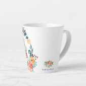 TGIF週末のお気に入り |水彩イラストレーション カフェラテマグ (右アングル)