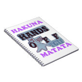 TGIF ハクナマタタ 手を離して ブー 面白い顔 ノートブック (右側)