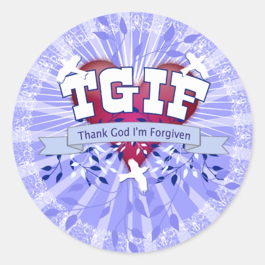 TGIF ラウンドシール (正面)