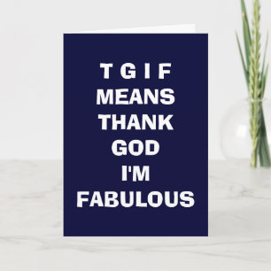 TGIF=感謝していGOD I' Mabule LOVE CARD サンキューカード