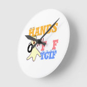 TGIF fRIDAY COLORS.png ラウンド壁時計 (傾斜)