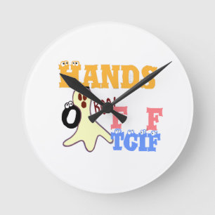 TGIF fRIDAY COLORS.png ラウンド壁時計