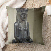 Thからのライオン頭の女神Sekhmetの彫像、 クッション (ブランケット)