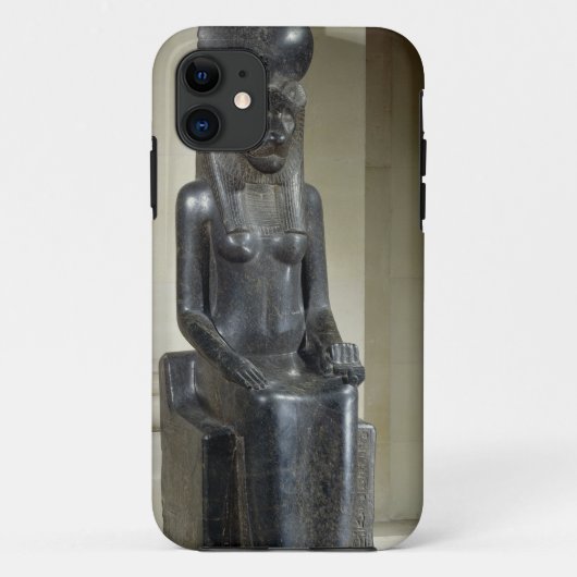 Thからのライオン頭の女神Sekhmetの彫像、 Case-Mate iPhoneケース (裏面)
