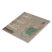 Thの南ギャラリーからの着色された基礎レリーフ、浮き彫り タイル (側面)