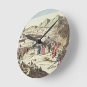 Thの古代イスラエル人そして犠牲のキャンプ ラウンド壁時計 (傾斜)