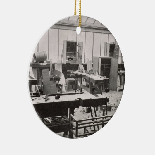 Thの研修会からの大工の研修会、 セラミックオーナメント (右)