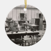 Thの研修会からの大工の研修会、 セラミックオーナメント (正面)