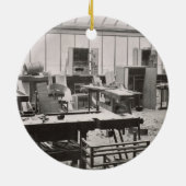 Thの研修会からの大工の研修会、 セラミックオーナメント (裏面)