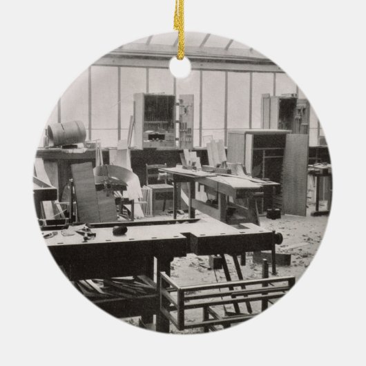 Thの研修会からの大工の研修会、 セラミックオーナメント (裏面)