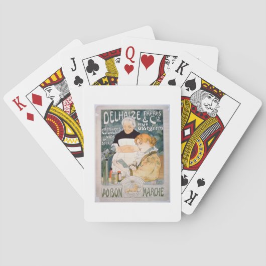 ThのDelhaize、兄弟およびCo.のための広告 トランプ (裏面)