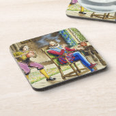 「Thへののぞき見からのウォルター・ローリー(1554-1618年) コースター (左側)