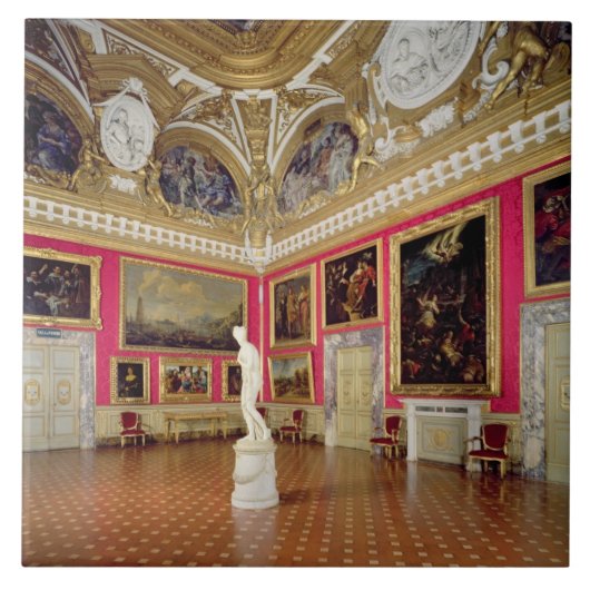Thを含んでいる「Sala di Venere」(金星のホール) タイル (正面)