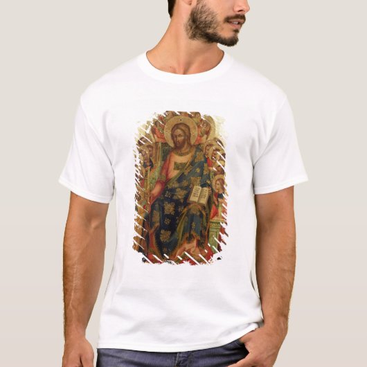 Thを渡しているキリストは聖者および天使と即位しました Tシャツ (正面)
