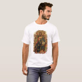 Thを渡しているキリストは聖者および天使と即位しました Tシャツ (正面フル)