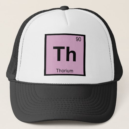 Th - トリウム 化学 周期表 シンボル キャップ (正面)