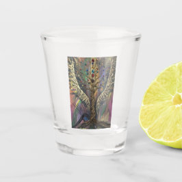 Th Divine Tree Of Life celestial wings and jewels  ショットグラス