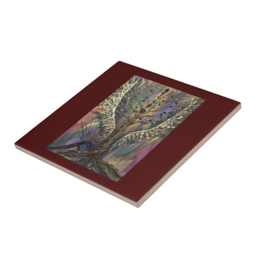 Th Divine Tree Of Life celestial wings and jewels  タイル (側面)