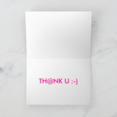 TH@NK Uカード サンキューカード (内部)